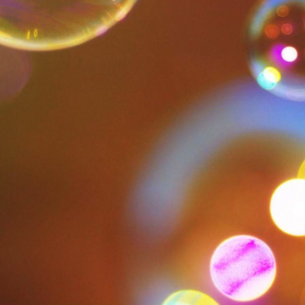 Bubble polka dot blurring iPhoneXSMax Wallpaper