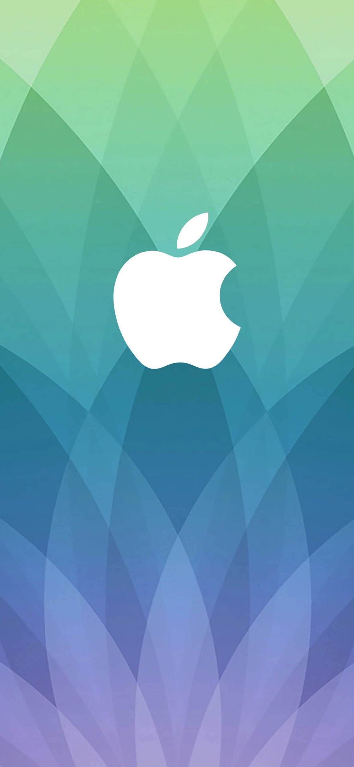 Apple logo spring events, green, and blue purple ...