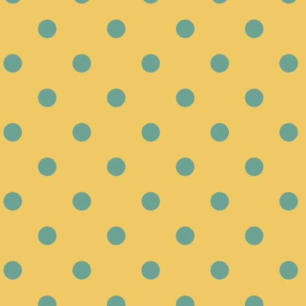 Pattern polka dot yellow iPhoneXSMax Wallpaper