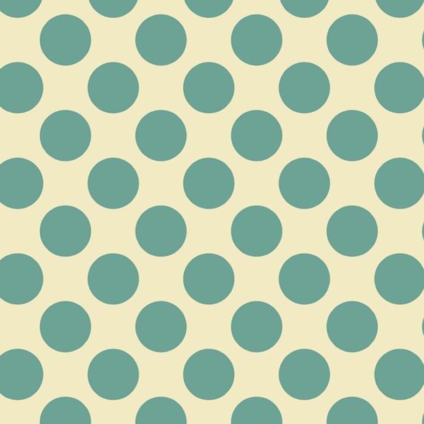 Pattern polka dot green and yellow iPhoneXSMax Wallpaper