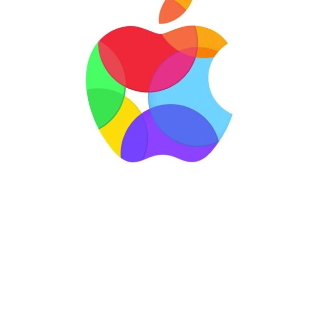 Apple logo colorful white iPhoneXSMax Wallpaper
