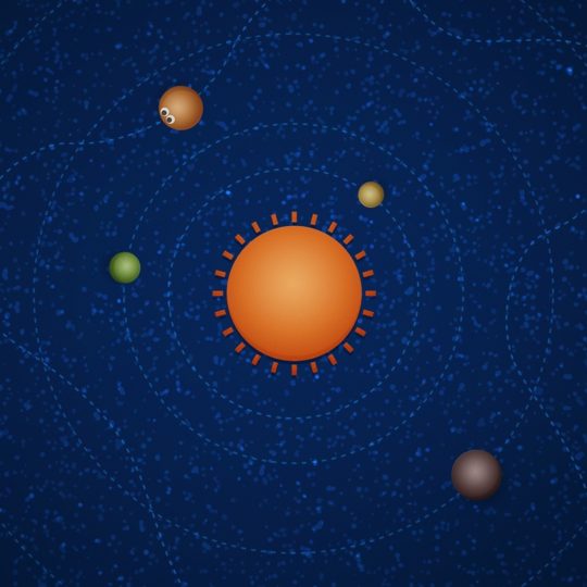 sistema solar modelo universal Fondo de Pantalla SmartPhone para Android