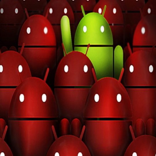 logo androide verde rojo Fondo de Pantalla SmartPhone para Android