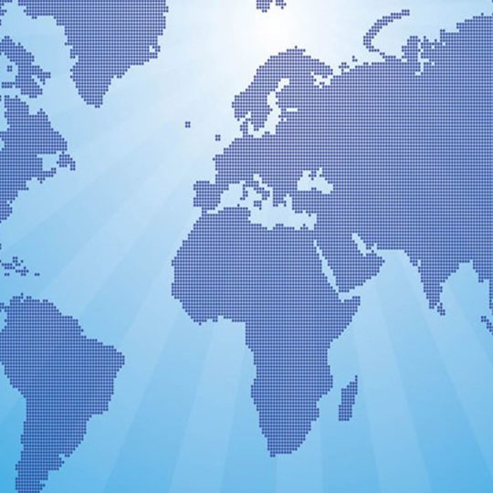 Mapa del aire del mundo azul Fondo de Pantalla SmartPhone para Android