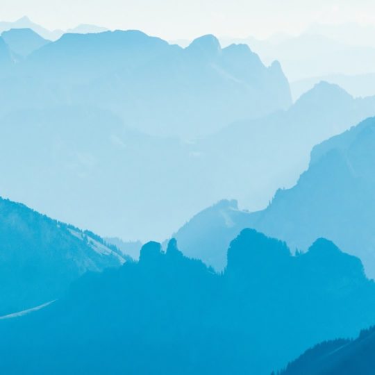 azul paisaje de montaña Fondo de Pantalla SmartPhone para Android