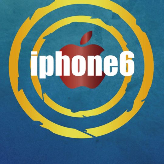 logotipo azul iPhone6 ​​Ilustración de Apple Fondo de Pantalla SmartPhone para Android