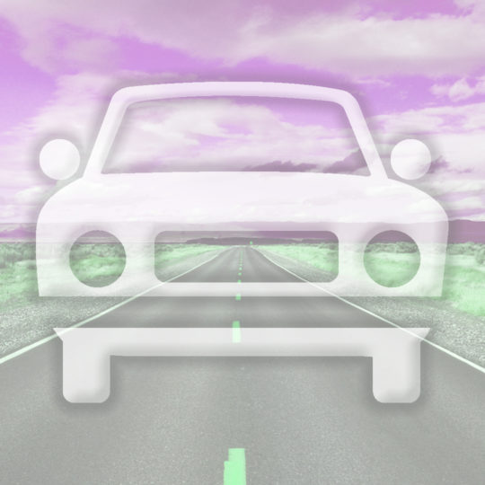 camino del coche color del paisaje Rosa Fondo de Pantalla SmartPhone para Android