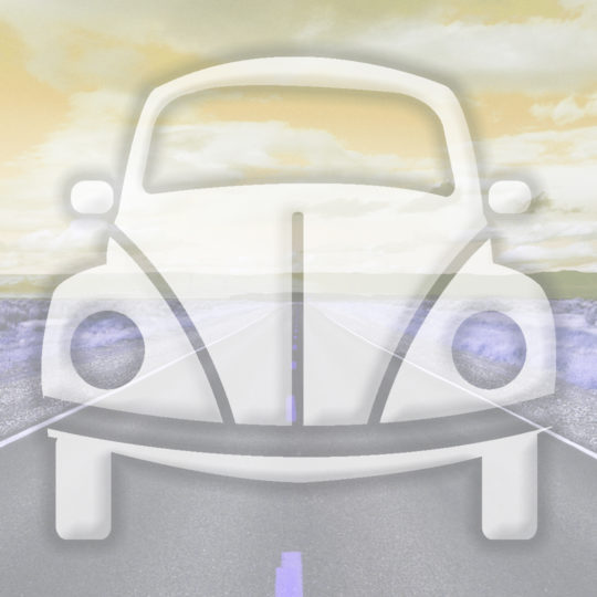 Paisaje camino amarillo del coche Fondo de Pantalla SmartPhone para Android