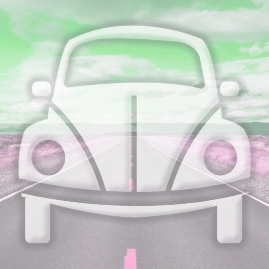 Verde paisaje camino del coche Fondo de Pantalla SmartPhone para Android