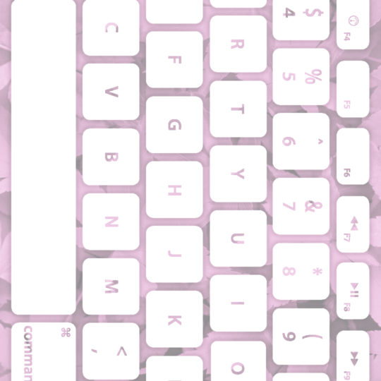 Teclado hoja blanca rosa Fondo de Pantalla SmartPhone para Android