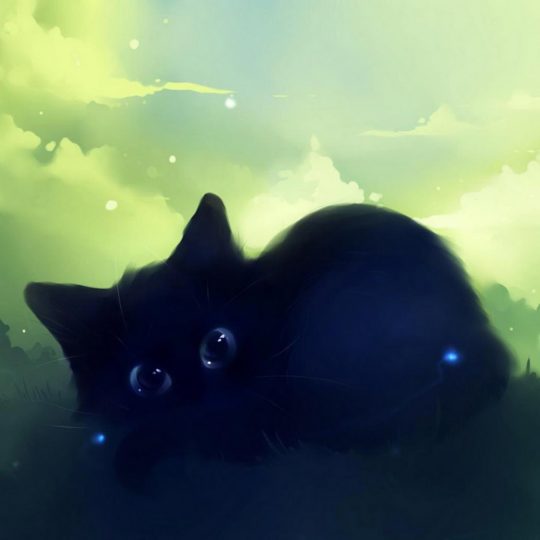Gato negro Fondo de Pantalla SmartPhone para Android