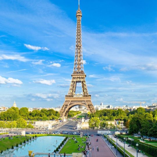 Paisaje Torre Eiffel Fondo de Pantalla SmartPhone para Android