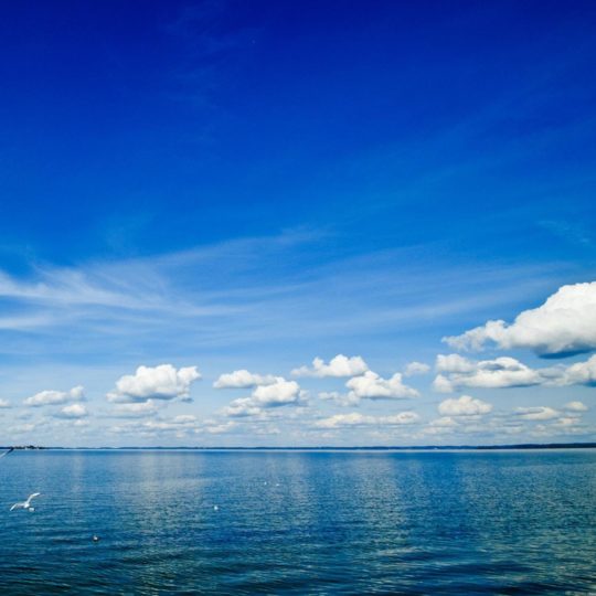 Paisaje cielo azul del mar Fondo de Pantalla SmartPhone para Android