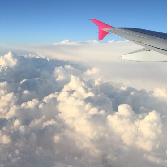 Paisaje cielo nubes avión Fondo de Pantalla SmartPhone para Android
