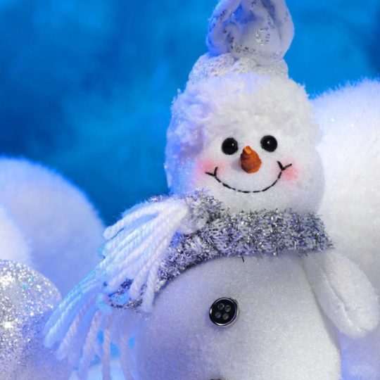 blanco lindo muñeco de nieve Fondo de Pantalla SmartPhone para Android