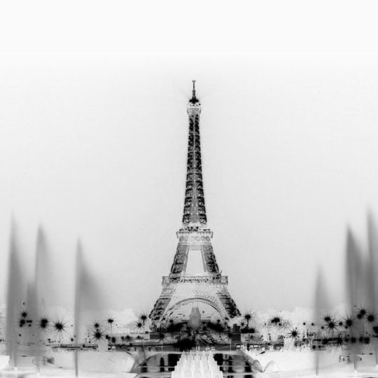 Monocromático paisaje Torre Eiffel Fondo de Pantalla SmartPhone para Android