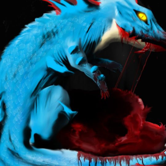 Carácter azul del dragón Fondo de Pantalla SmartPhone para Android