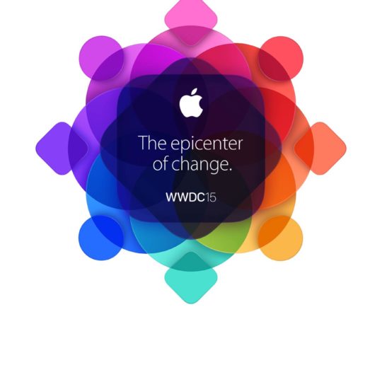 logotipo de Apple colorido WWDC15 Fondo de Pantalla SmartPhone para Android