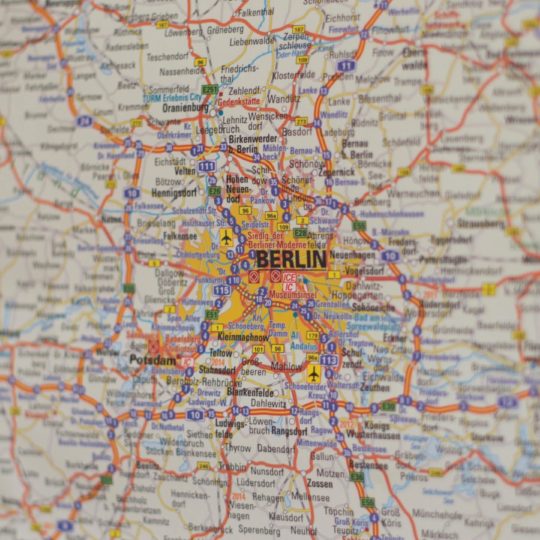 mapa de Berlín Fondo de Pantalla SmartPhone para Android