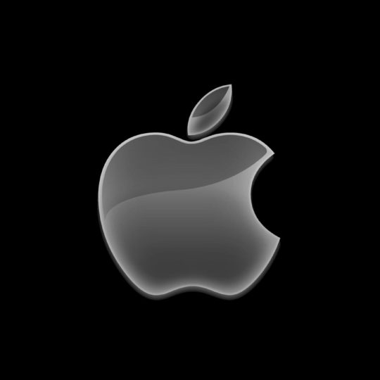 logotipo de la manzana guay negro Fondo de Pantalla SmartPhone para Android