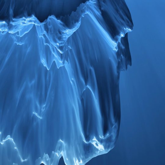 la deriva de paisaje de hielo iceberg azul Fondo de Pantalla SmartPhone para Android