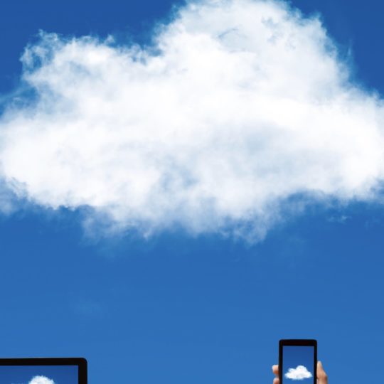 Nube azul PC Fondo de Pantalla SmartPhone para Android