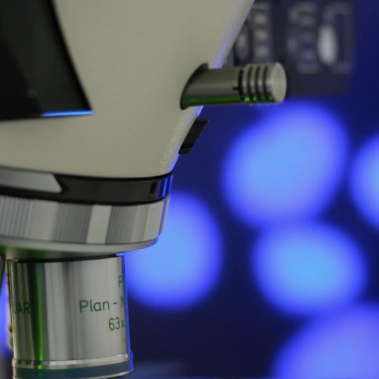 microscopio azul Fondo de Pantalla SmartPhone para Android