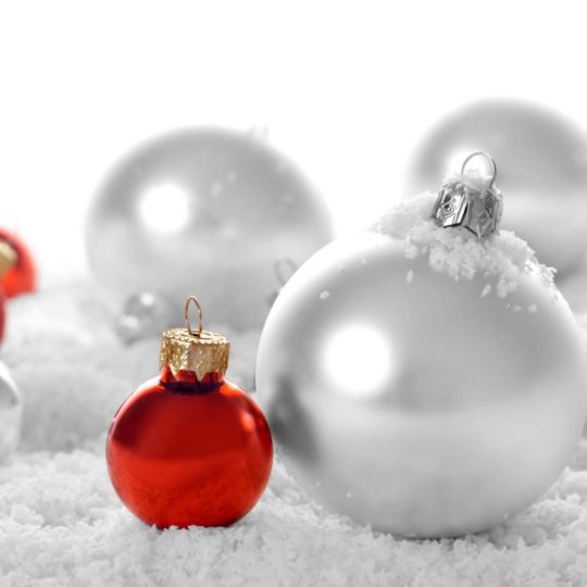 decoraciones de Navidad blanco Fondo de Pantalla SmartPhone para Android