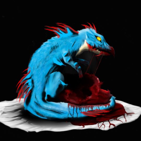 Carácter azul del dragón Fondo de Pantalla SmartPhone para Android
