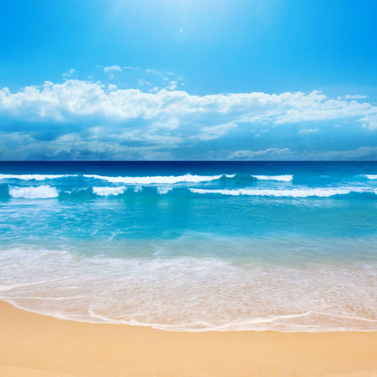 paisaje de mar, cielo azul Fondo de Pantalla SmartPhone para Android