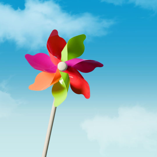 cielo colorido del molino de viento Fondo de Pantalla SmartPhone para Android