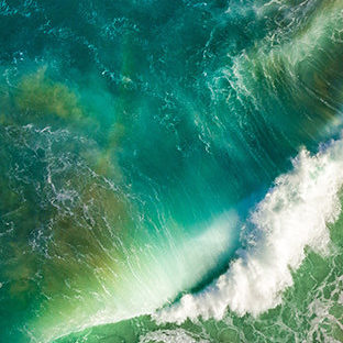 iOS10 onda azul del mar Fondo de Pantalla de Apple Watch