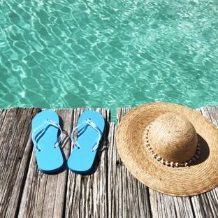 sandalias sombrero de playa del mar Fondo de Pantalla de Apple Watch