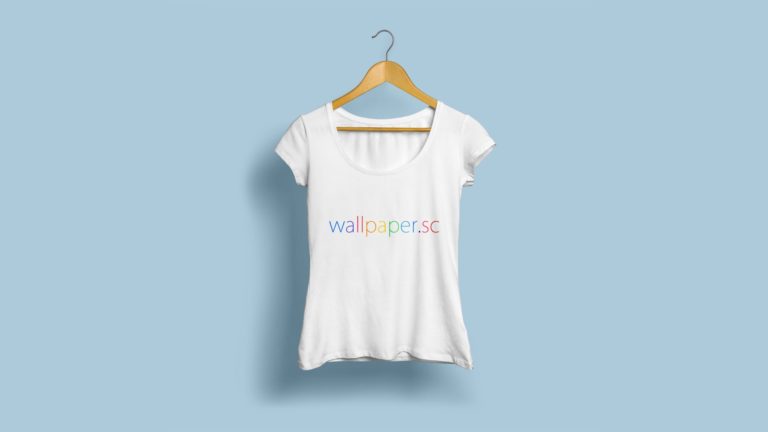 Wallpaper.sc camiseta azul claro Fondo de escritorio de PC / Mac