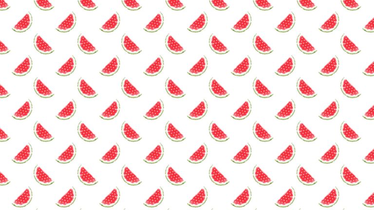 Ilustración de patrón de fruta sandía roja para mujeres Fondo de escritorio de PC / Mac