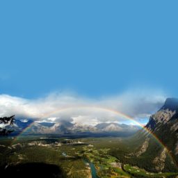 paisaje del arco iris iPad / Air / mini / Pro Wallpaper