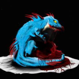 Carácter azul del dragón iPad / Air / mini / Pro Wallpaper