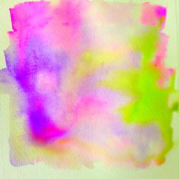 pintura patrón púrpura, verde amarillo iPad / Air / mini / Pro Wallpaper
