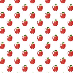 Ilustración del modelo de la fruta de la manzana favorable a las mujeres de color rojo iPad / Air / mini / Pro Wallpaper