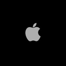 logotipo de la manzana guay negro iPad / Air / mini / Pro Wallpaper