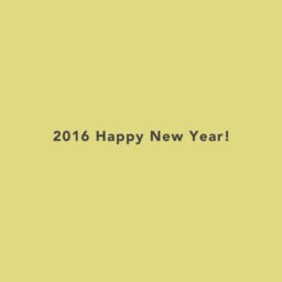 feliz año 2016 noticias del papel pintado de color amarillo iPad / Air / mini / Pro Wallpaper