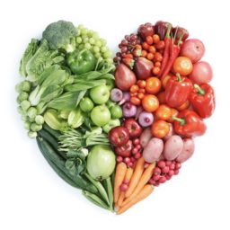 rojo verde alimentos vegetales del corazón para las mujeres iPad / Air / mini / Pro Wallpaper