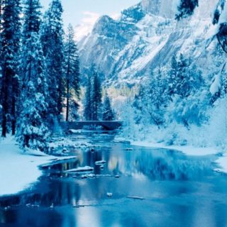 Nieve del paisaje Fondo de Pantalla de iPhone4s