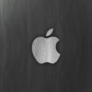 Apple madera grano negro Fondo de Pantalla de iPhone4s
