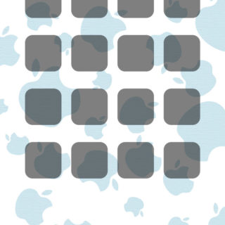 Estante de manzana azul para niñas Fondo de Pantalla de iPhone4s
