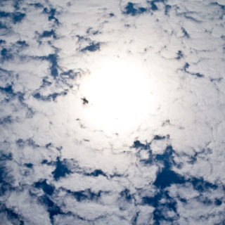 cielo nube sol Fondo de Pantalla de iPhone4s