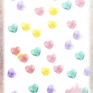 Corazón colorido Fondo de Pantalla de iPhoneSE / iPhone5s / 5c / 5