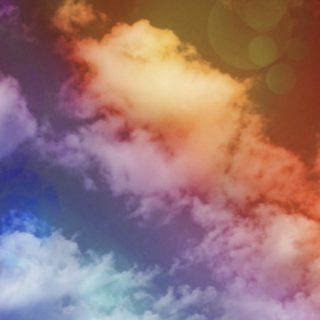 Nubes Arco Iris Fondo de Pantalla de iPhoneSE / iPhone5s / 5c / 5