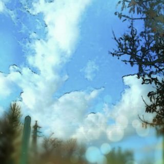 Paisaje de cielo azul Fondo de pantalla iPhone SE / iPhone5s / 5c / 5
