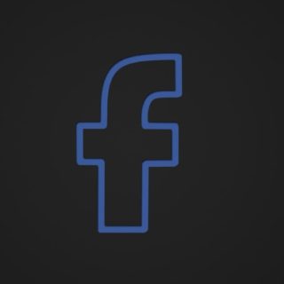 Facebook logotipo negro Fondo de pantalla iPhone SE / iPhone5s / 5c / 5